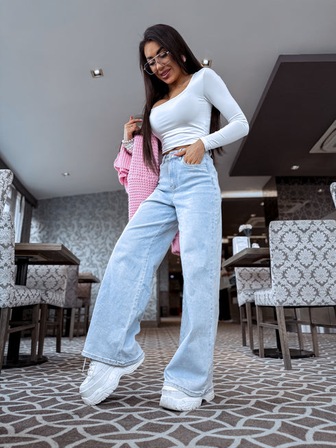 PUSH-UP top "OPULENCE VD73" - WHITE